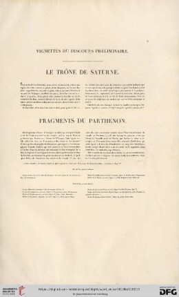 Vignettes Du Discours Préliminaire