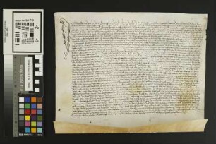 Jugenheim: Magrede und Acker Hen stellen dem Ritter Hans v. Walborn und dessen Bruder eine Rentenverschreibung über einen Goldgulden aus und verpf...