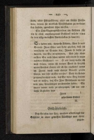 Geschäftsbriefe.