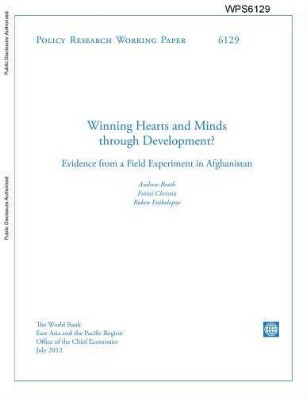 Winning hearts and minds through development? : evidence from a field experiment in Afghanistan