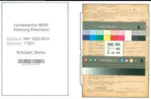 Entnazifizierung Martin Schubert , geb. 15.09.1912 (Steuerberater)