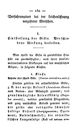 Verfahrungsart bei der Leichenöffnung vergifteter Menschen