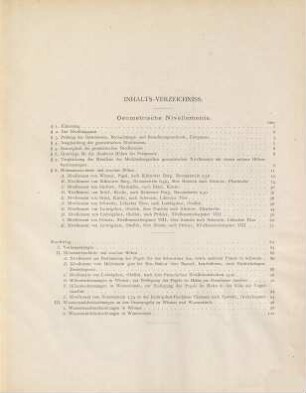 Grossherzoglich Mecklenburgische Landes-Vermessung, 4. Die geometrischen Nivellements