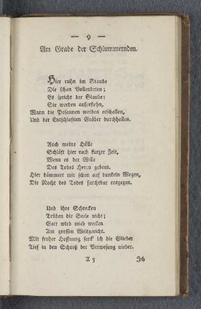 Am Grabe der Schlummernden.