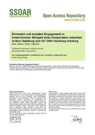 Ehrenamt und soziales Engagement in Unternehmen: Beispiel einer Kooperation zwischen Airbus Hamburg und KIT DRK Hamburg-Harburg