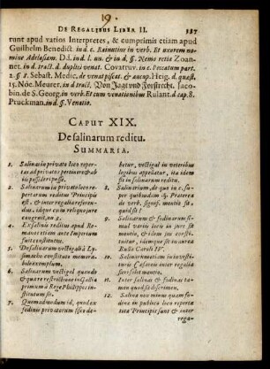 Caput XIX. De salinarum reditu