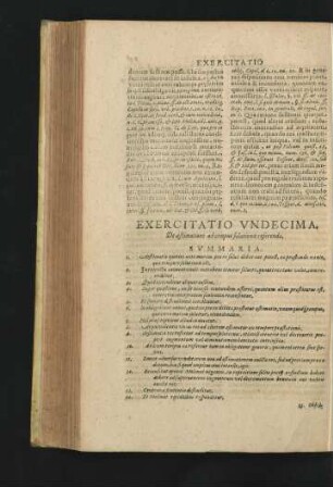 Exercitatio Undecima. De aestimatione ad tempus solutionis referenda.