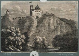 Blick aus dem Plauenschen Grund auf die Begerburg in Dölzschen bei Dresden