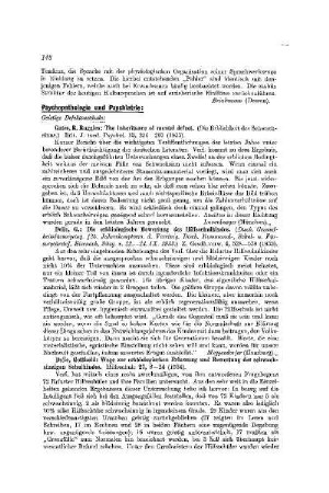 Psychopathologie und Psychiatrie