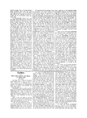 Feuilleton : Brief eines Lehrers aus Algier ; (Fortsetzung) ; [(Schluß folgt)]