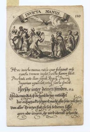 "Invicta Manus." (kleines Andachtsbild)