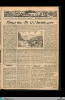 Karlsruher Tagblatt, Wandern und Reisen