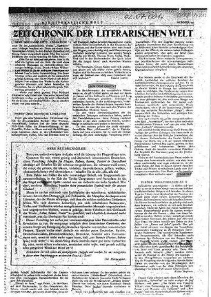Essad Beys Artikel in der Zeitschrift Die literarische Welt 1926