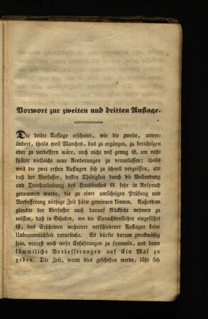 Vorwort zur zweiten und dritten Auflage.