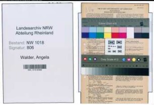 Entnazifizierung Angela Walder , geb. 10.10.1921 (Arzthelferin)
