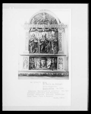 Madonna umgeben von den Heiligen Johannes Baptist und Nikolaus
