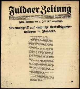Ausgabe vom Mittwoch, den 11. Juli 1917.