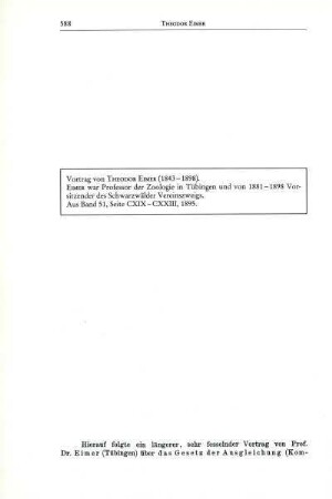 Das Gesetz der Ausgleichung (Kompensation) und GOETHE als vergleichender Anatom [Bd. 51, 1895]
