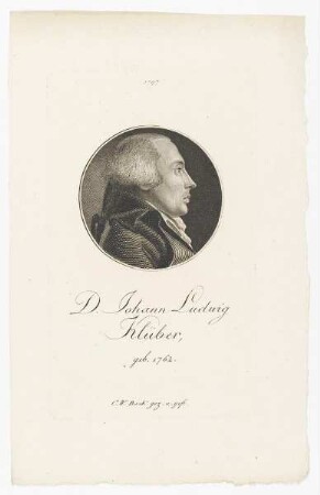 Bildnis des Johann Ludwig Klüber