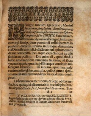 Dissertatio De Beneficiis atque Privilegiis Pastorum