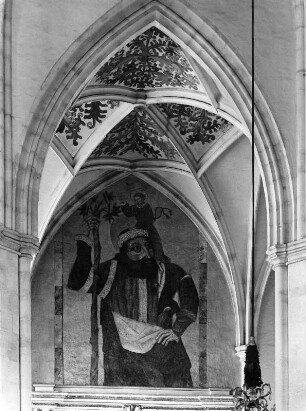 Heiliger Christopherus : Heiliger Christopherus. Fresko (um 1464). Graz, Dom