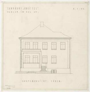 Wohnhaus Knüttel, Berlin-Dahlem: Gartenansicht des Wohnhauses 1:50