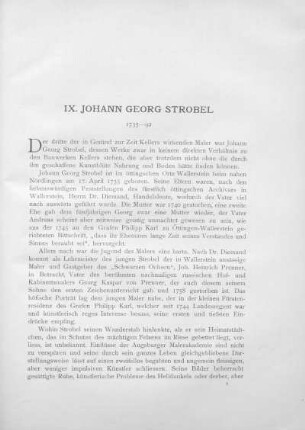 IX. Johann Georg Strobel