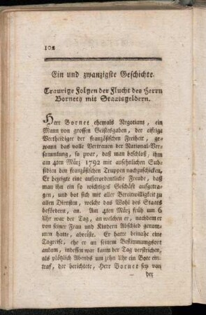 Ein und zwanzigste Geschichte - Fünf und zwanzigste Geschichte