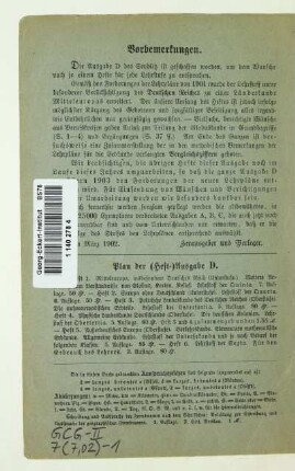 Vorbemerkungen