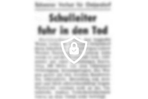 Schulleiter fuhr in [Name maskiert]