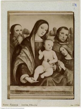 Madonna mit den heiligen Franziskus und Hieronymus und einem Engel