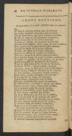 Chant Neuvieme