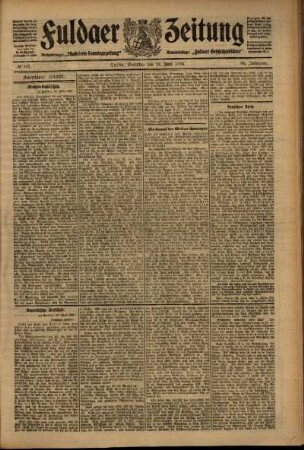 Zweite Ausgabe vom Samstag, den 19. Juni 1909.