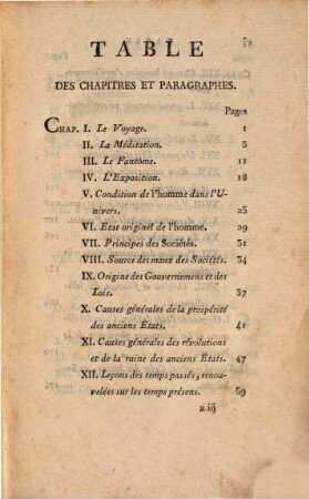 Les Ruines Ou Méditation Sur Les Révolutions Des Empires
