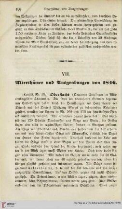 4: Altertümer und Ausgrabungen von 1846