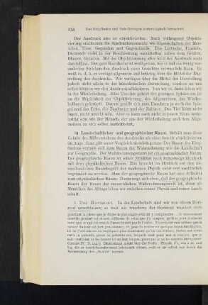 b) Landschaftlicher und geographischer Raum.