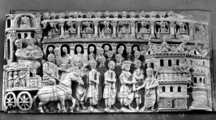 Relieftafel mit Darstellung einer Reliquienprozession