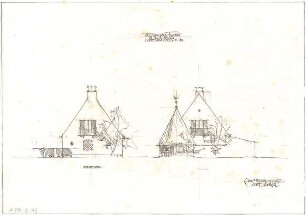 Gsaenger, Gustav; Planegg bei München (Bayern); Wohnhaus Felder - Giebel (Ansichten)