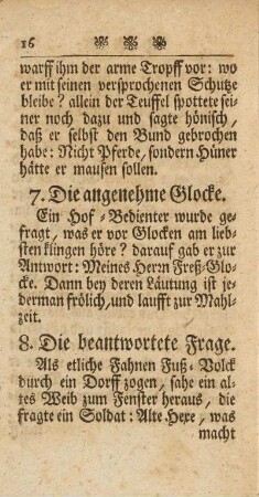 8. Die beantwortete Frage
