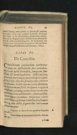 Caput VI. De Conciliis.