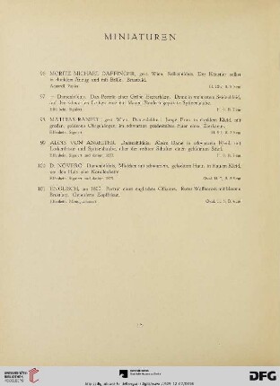 Miniaturen (Nr. 96-101)