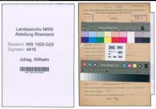 Entnazifizierung Wilhelm Johag , geb. 06.10.1901 (Grosshaendler)