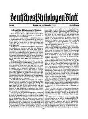 6. Preußischer Philologentag in Potsdam