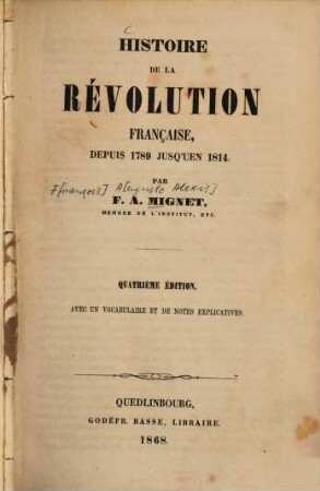 Histoire de la révolution française depuis 1789 jusqu'en 1814