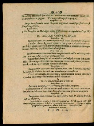 IX. De Speculis Convexo Cavis.