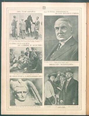 Última fotografía de Gabriel D'Annunzio