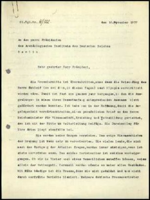 W. Wrede an M. Schede