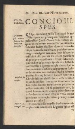 Concio III. Spes.