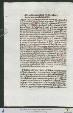 Repetitio vigintiduorum capitulorum secundum numerum litterarum hebraicarum.