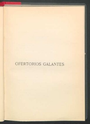 Ofertorios galantes